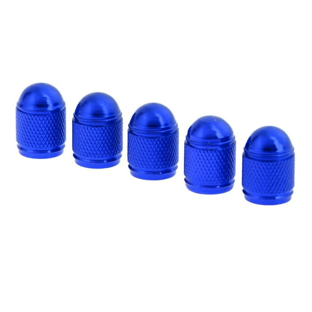 S SERENABLE 5 Pcs Couvercle de Valve d'Air de Vélo en Aluminium Bleu