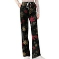 thumbnail image 6 of WTOBBY Women's Fashion Loose Casual Pants with Christmas Print for Stylish and Comfortable Everyday Wear and Holiday Themes,Navy XL, 6 of 6