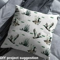 thumbnail image 2 of Homewish Mallard Duck Fabric by the Yard 1 Yard,White Green Home Decor Fabric by the Yard,Wild Animal Sewing Fabric For Boys,Breathable Home Decor, 2 of 6