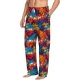 thumbnail image 2 of Daiia Colorful Hawaii Palms Men's Sleep Pant with Pockets and Drawstring,Pajama Pants-X-Large, 2 of 9