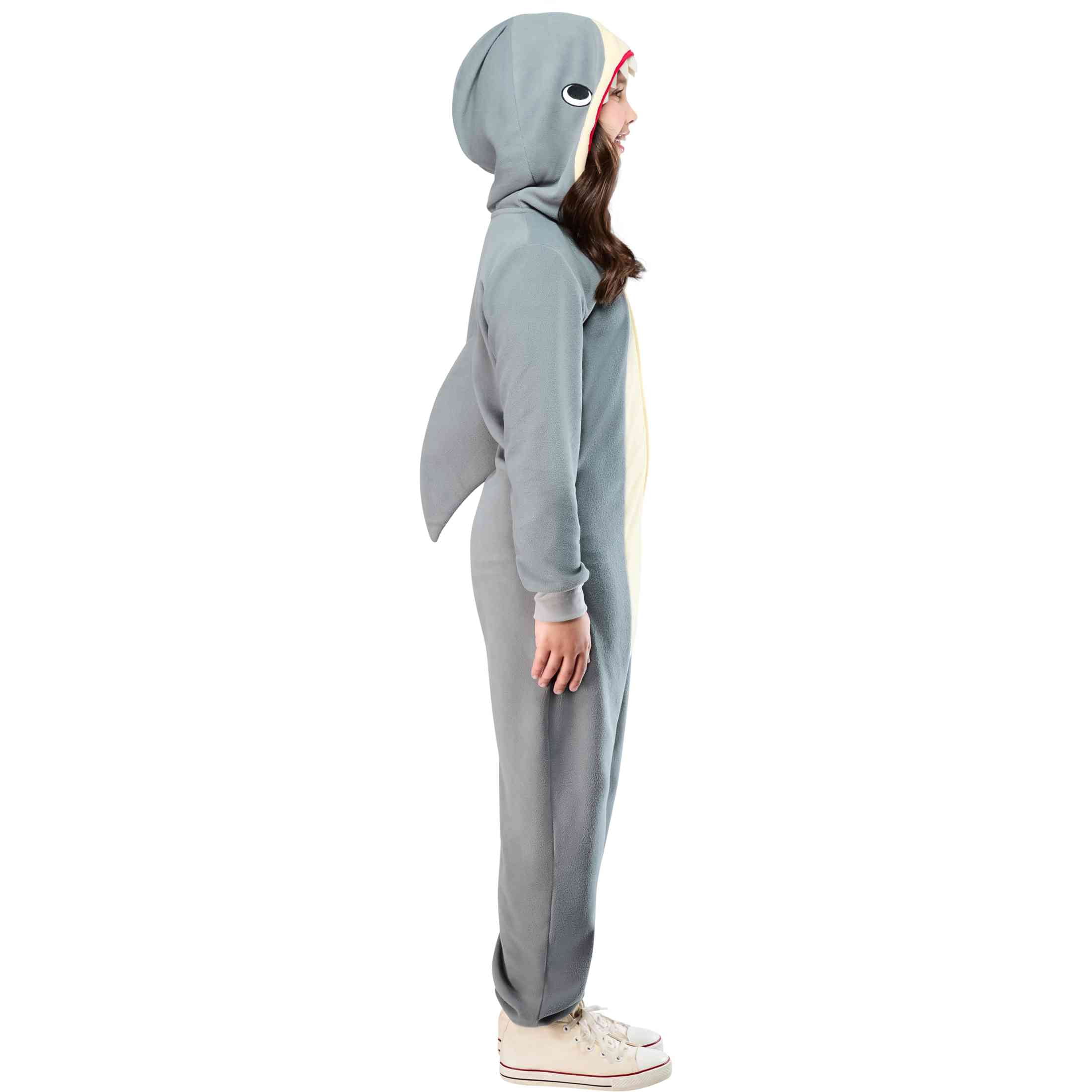 Shark Jumpsuit Halloween Costume for Children, Boy's Size L (10/16), by Way to Celebrate