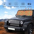 thumbnail image 5 of Kdxio Hand Drawn Strawberry Print Front Windshield Sun Shade,Folding Auto Sunshade for Car Truck SUV-Medium, 5 of 7