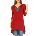 thumbnail image 2 of Women's Maternity Beaded Tunic Top - Extended Sizes Available, 2 of 3