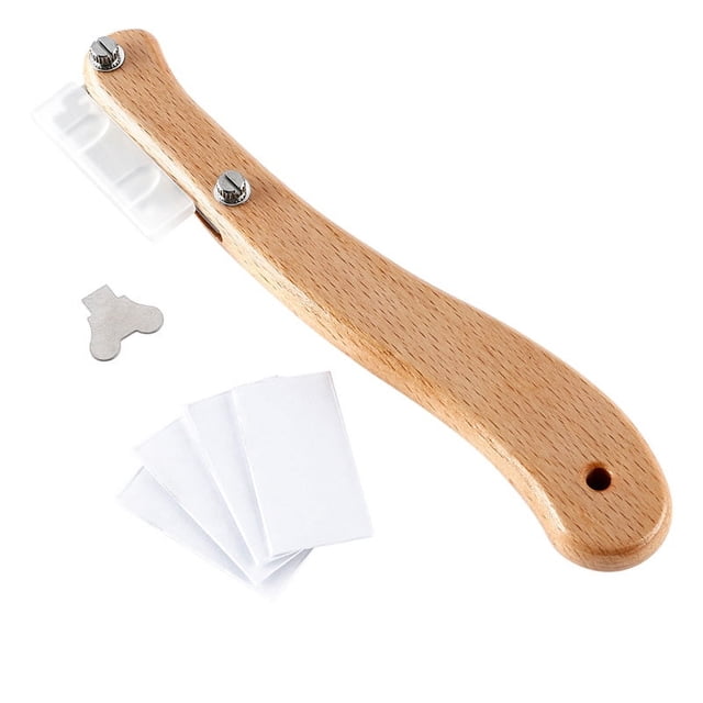 Wooden Bread Lame Kitchen Tools Stainless Steel Scraper Bread Knife/slicer/cutter Dough Scoring Lame With Blades And Cover