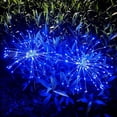 thumbnail image 3 of Luces solares para fuegos artificiales JjGoo, paquete de 2, 150 LED azules, impermeables, 3 of 8