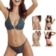 thumbnail image 4 of Conjunto de lencería para mujer NikouMX sujetador de encaje triangular bragas de dos piezas, 4 of 6