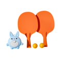 thumbnail image 1 of Juego de entrenamiento de tenis de mesa colgante Colamx Azul, 1 of 8