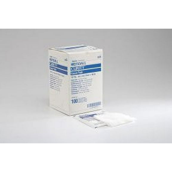 Curity Gauze Sponge Gauze 12-Ply 4 X 4 Inch Square Sterile, 6309 - Case of 1200