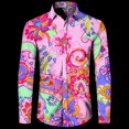 thumbnail image 1 of Camisas de manga larga con estampado 3D vintage de cachemira de la antigua Babilonia para hombre, tótem espiritual hinduismo, gráfico, ropa para hombre, 1 of 6