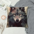 thumbnail image 2 of JEUXUS  Nordic Simple Watercolor Painting Wolf Animals Art Throw Pillow Cover Square Decorative Throw Pillow Cushion Case for Home Couch Living Room Bed Sofa Car Pillowcase, 2 of 5