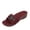 Red, variant on Summer Slippers for Women,Wide Sandals for Women,Womens Wedge Sandals,Women's Sandals,Walking Sandals Women,Summer Cross-Border Plus Size Heel Peep Toe Buckle Sandals Women,Black,5.5
