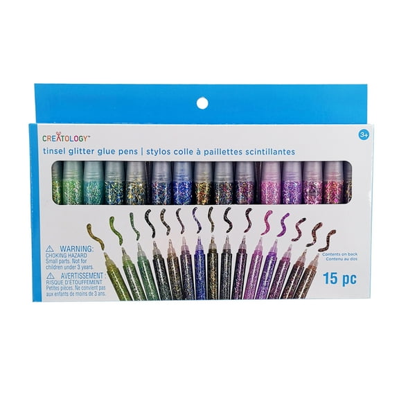 12 Packs: 15 ct. (180 total) Tinsel Glitter Glue Pens by Creatology™