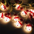 thumbnail image 4 of OUSITAID Christmas Snowman String Led Lights Santa Claus String Lights Christmas Decoration 10/20 LEDs Christmas Tree Home Garden Party, 4 of 8