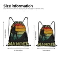 thumbnail image 2 of Balery Not All Who Wander Are Lost 1 Pattern Drawstring Backpack Bag Sport Gym Sackpack Cinch Bags Pattern Drawstring Backpack Bag Sport Gym Sackpack Cinch Bags -Medium, 2 of 6