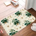 thumbnail image 5 of 1pc Floral and Fantasy Pattern Absorbent Non-Slip Bathroom Thickened Flannel Rug Decor,Soft,Quick Drying,Suitable For Indoor/outdoor Use,Bathrooms,Bedrooms,Kitchens,Terrace,Laundry Rooms,16"x24", 5 of 9