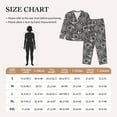 thumbnail image 3 of Rateoe Bicycles Parts Pattern Womens Pajamas Set Long Sleeve Sleepwear Button Down Nightwear Soft Cotton Pj Lounge Sets, 3 of 9