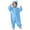 Blue, variant on BFHHYA Toddler Baby Winter Hooded Romper Jumpsuit Boys Girls Kids Button-Down Flannel Romper Cartoon Onesie Sleepsuit for Night Sleep(3M-2Y)