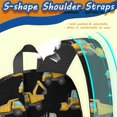 thumbnail image 5 of Excavator and Loader Black Pattern 17" School Backpacks for Teens,Waterproof Oxford Fabric,S-Shape Padded Straps for School,Travel,Hiking,Camping, 5 of 6