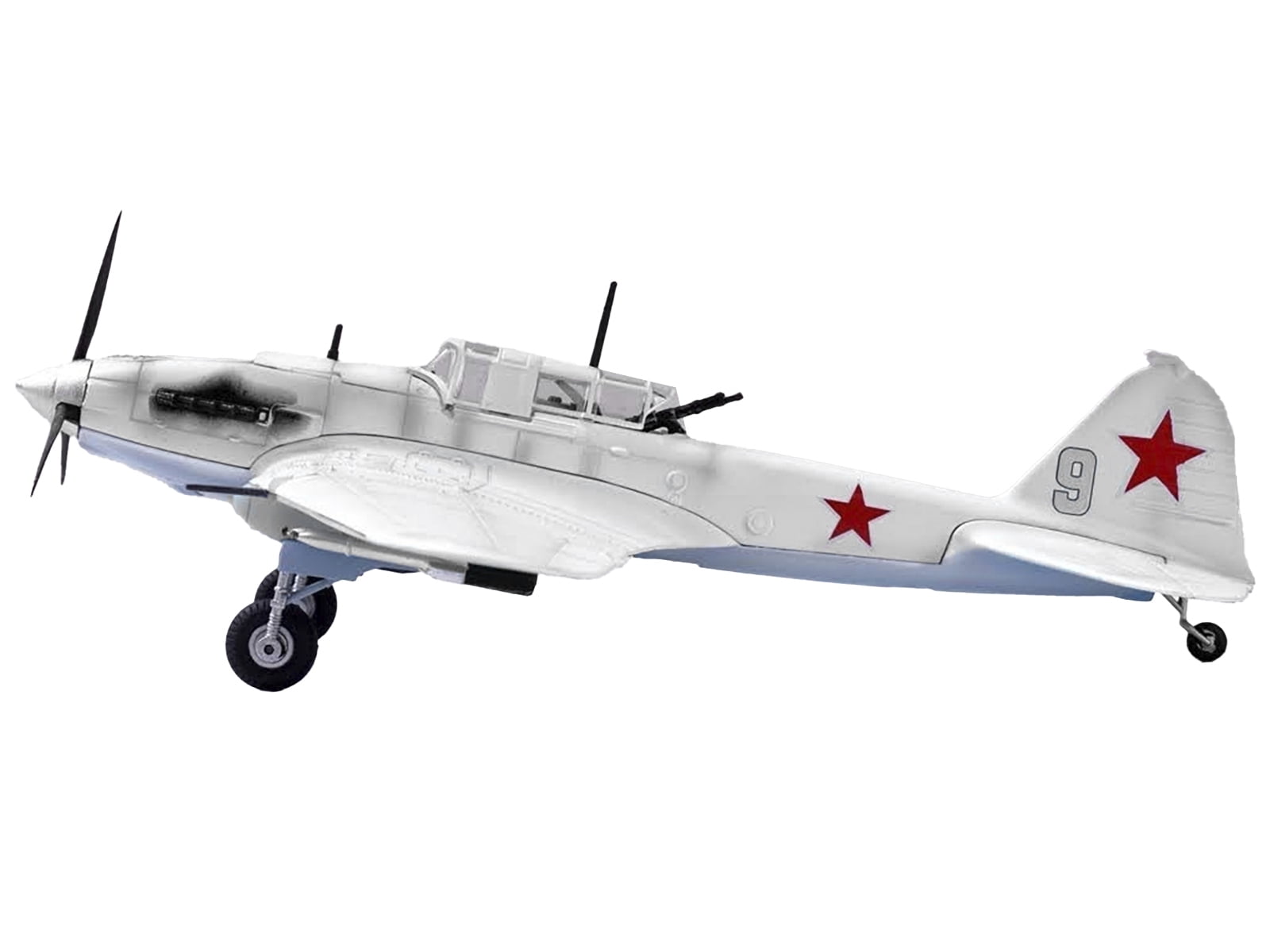 Ilyushin IL-2 Shturmovik Aircraft White "Battle of Stalingrad" (1942) Soviet Air Force 1/72 Diecast Model Airplane by Legion