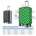 thumbnail image 4 of Hirioo St Patrick's Day for Elasticity Suitcase Cover (No luggage Included) Durable Luggage Protector Fits 18-32 Inch Luggage-X-Large, 4 of 7