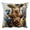 Blue Floral, variant on Mainstays 16" x 16" Reversible Decorative Outdoor Throw Pillow, Ladybug Gnome