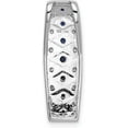 thumbnail image 3 of 14k White Gold 1/5ct. Diamond and .31 Sapphire Fancy Chain Slide, 3 of 6