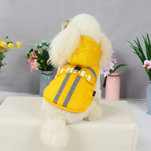 Topcobe Imperméable à l'Eau Chien Confortable avec Anneau D, S-2XL Jaune