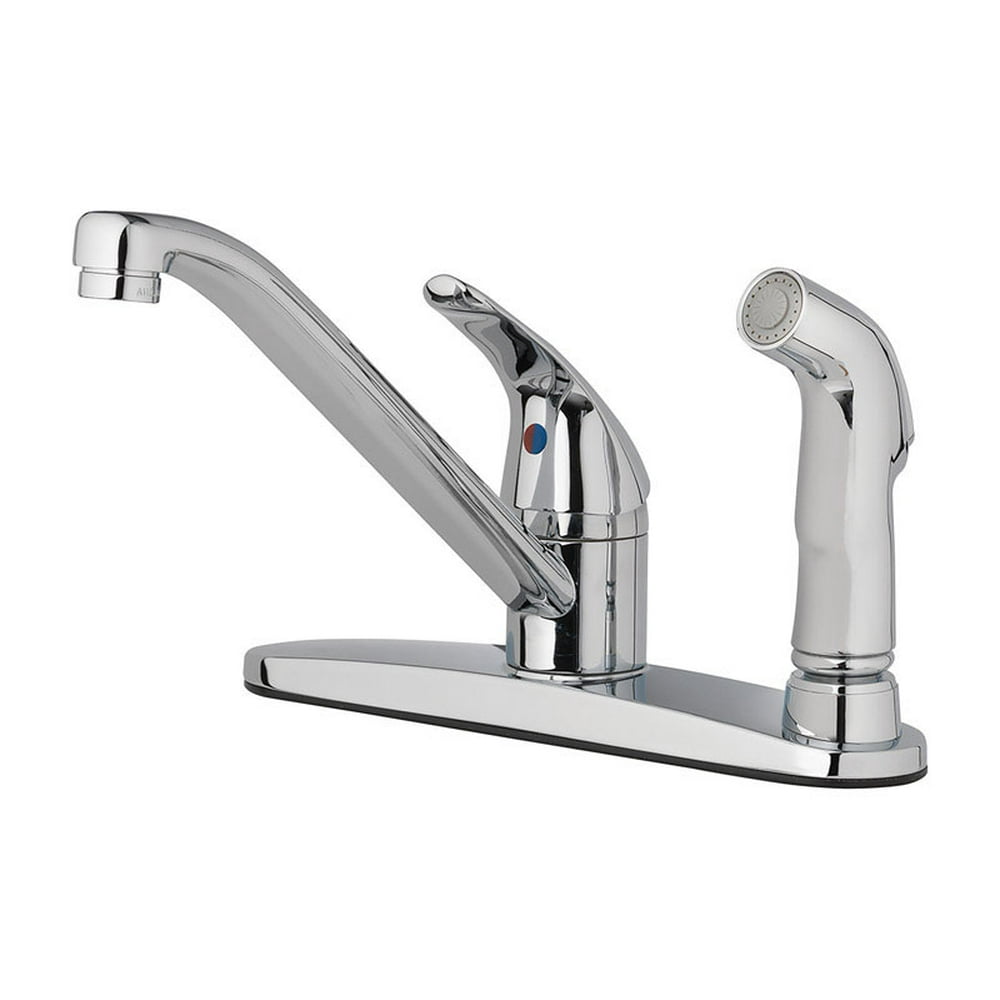 OakBrook Essentials One Handle Kitchen Faucet with Side Sprayer
