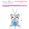 thumbnail image 3 of Collar Oso Polar con Corazón High Monaco 4 Pzas Plata/Azul Metal MXNAK-004, 3 of 3