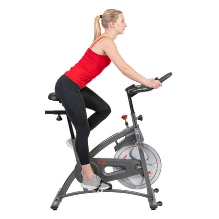 Sunny Health & Fitness Endurance Belt Drive Indoor Cycle Exercise Bike with Magnetic Resistance for Stationary Cardio, SF-B1877