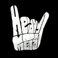 thumbnail image 2 of LA Pop Art Women's Word Art T-Shirt - Heavy Metal, 2 of 2