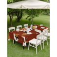 thumbnail image 4 of Outdoor Tablecloth with Umbrella Hole for Patio/Picnic/Party/Camping, White Crane Waterproof Table Cloth Rectangle Table Cover Washable, Vintage Chinese Auspicious Cloud Animal Art Red (60"x 120"), 4 of 8