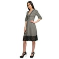 thumbnail image 4 of Moomaya Cotton Ladies Printed Midi Evening Casual Dress With Lace Summer Wear, 4 of 6