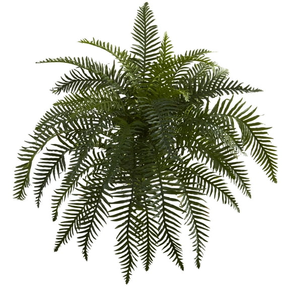 Nearly Natural Platic 26" Green River Fern Artificial Plant (Set of 2)