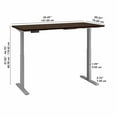 thumbnail image 3 of Bush Business Move 60 Series 60" x 30" Adjustable Standing Desk in Mocha Cherry, 3 of 7