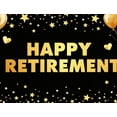 thumbnail image 5 of LUUFILx Happy Retirement Party Banner Backdrop Celebration Background Decorations Photography Props Balloons Cheers Event Supplies Retirement Party, 5 of 9