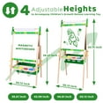 thumbnail image 6 of JOYOOSS 39.57 - 50.12 Inch Adjustable Wood Children's Art Easel with Paper Roll, 6 of 8