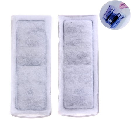 2 Pieces Aquarium Filter Media Pad Filtration Replacement Filter for Crystal Clear Water 5" by 2"