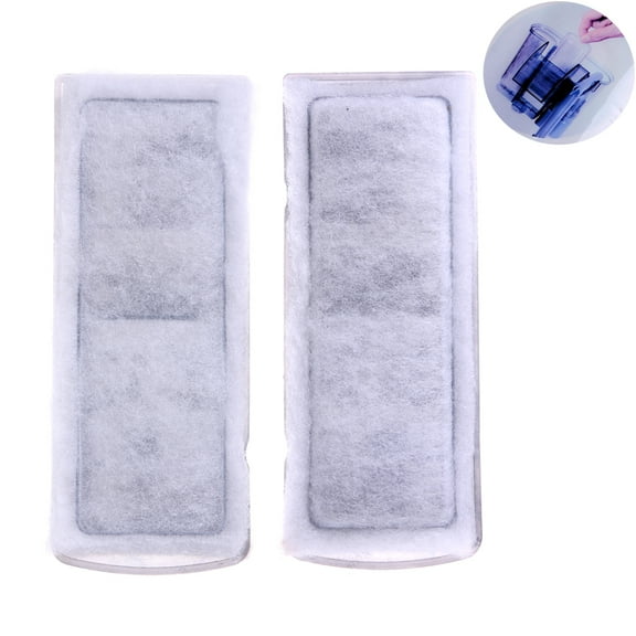 2 Pieces Aquarium Filter Media Pad Filtration Replacement Filter for Crystal Clear Water 5" by 2"