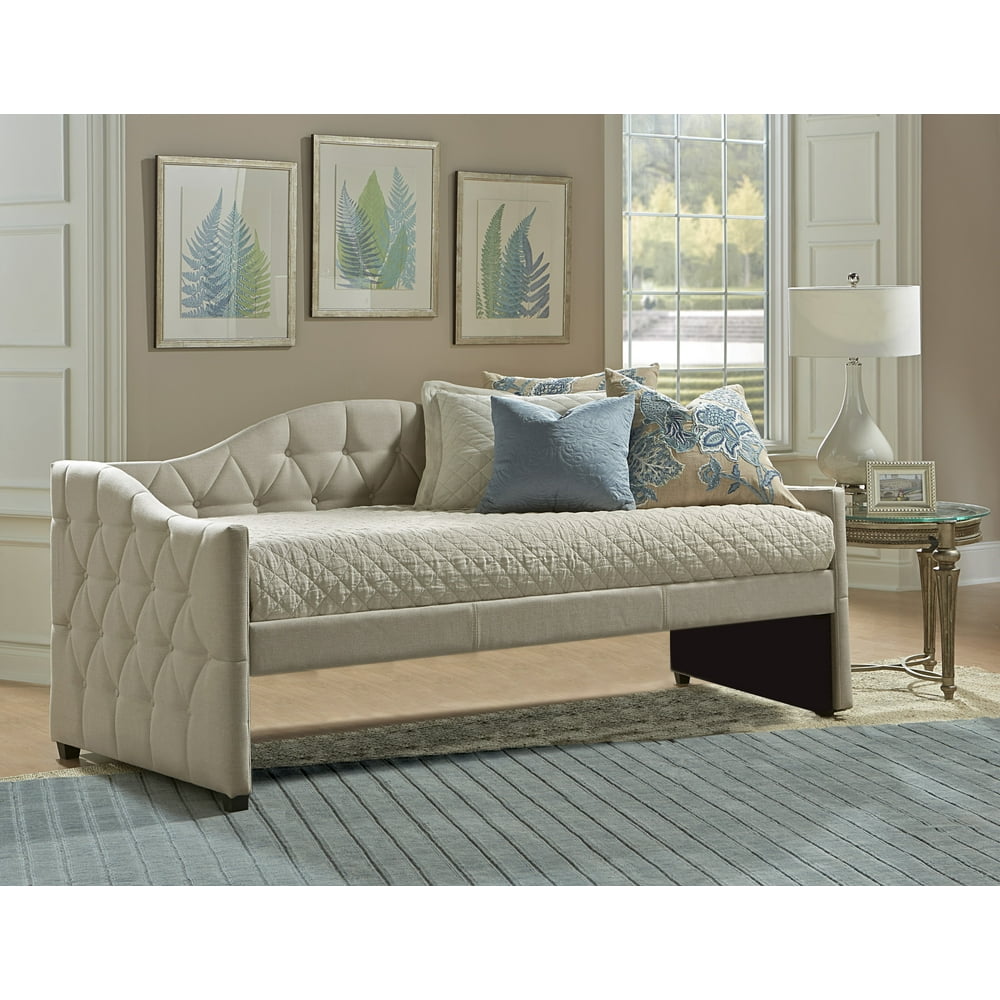 Hillsdale Furniture Jamie Upholstered Twin Daybed Without Trundle Cream 