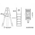 thumbnail image 2 of Vinyl Works Canada SLAW Slide Lock A Frame Above Ground Pool Ladder, White, 2 of 6