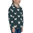 thumbnail image 3 of Fotbe Funny Chicken Pattern Youth Pullover Hooded Sweatshirt, Boys Hoodie, Kangaroo Pocket Hoodie for Kids Girls -Large, 3 of 6