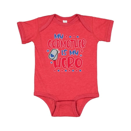 

Inktastic Memorial Day My Godmother is My Hero Gift Baby Boy or Baby Girl Bodysuit