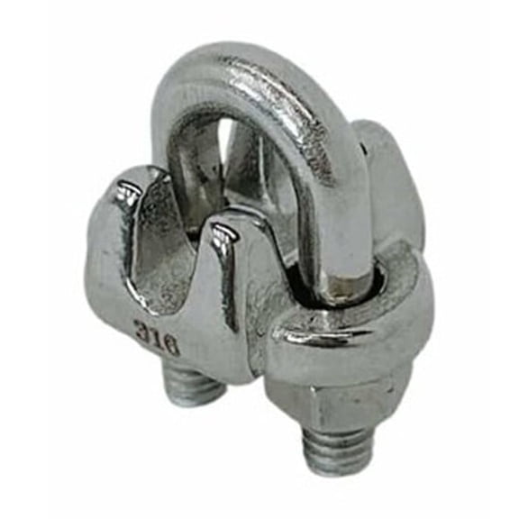 3/16" Stainless Steel 316 Heavy Duty Marine Wire Rope Clips Cable Clamp Rig Boat