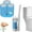 Ocean Scent, variant on Disposable Toilet Cleaning System: Toilet Brush & Holder Kit with 18PCS Pre-Soaked Cleaner - One-Click Release, Hygienic Cleaning System for Toilet Bowl, Bathroom, Sink Surfaces (Lemon Scent)