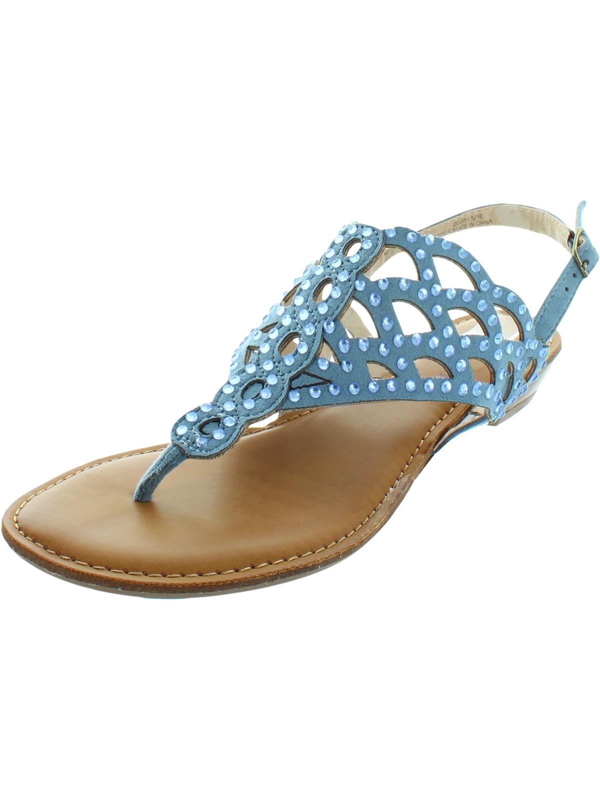 Zigi Soho Womens Mariane Embellished Thong Slingback Sandals - Walmart.com