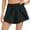 Black, variant on Women's Loose Slimming High Waist Swim Trunks Slit Swimsuit Swimming Trunks