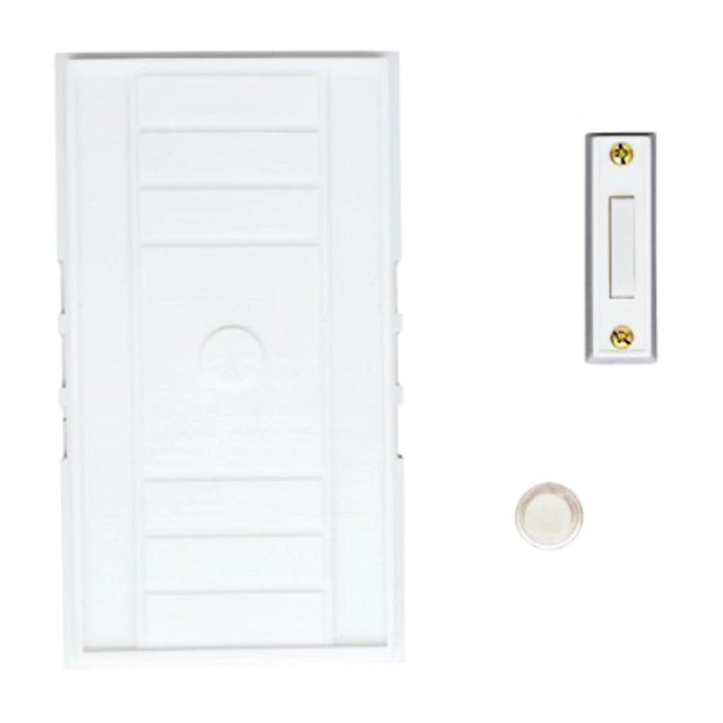 NICOR Lighting SingleDoor Door Bell Chime Kit with Rectangular Lighted