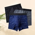 thumbnail image 2 of Mens Cotton Boxer Briefs 3 Pack, Geometric Print Multipack, Plus Size Big & Tall, Tagless & No Ride Up, Ultra-Soft Breathable Underwear,Size 4XL, 2 of 8
