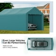 thumbnail image 4 of GOJOOASIS 10x20 Heavy Duty Carports Portable Garage Car Canopy Tent Outdoor Shelter,Green, 4 of 8
